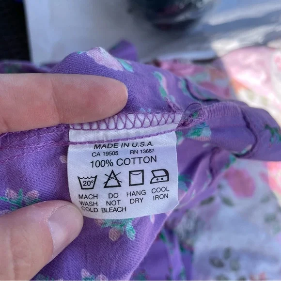 VINTAGE Mousefeathers Purple Floral Dress Size 6 - Picture 5 of 6